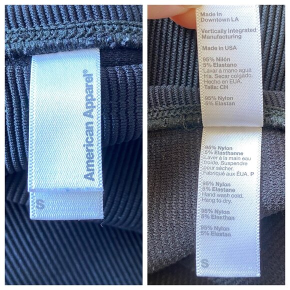 American Apparel Ribbed Black Pencil Skirt, Made in USA, Ladies/Women's Small - Picture 5 of 5